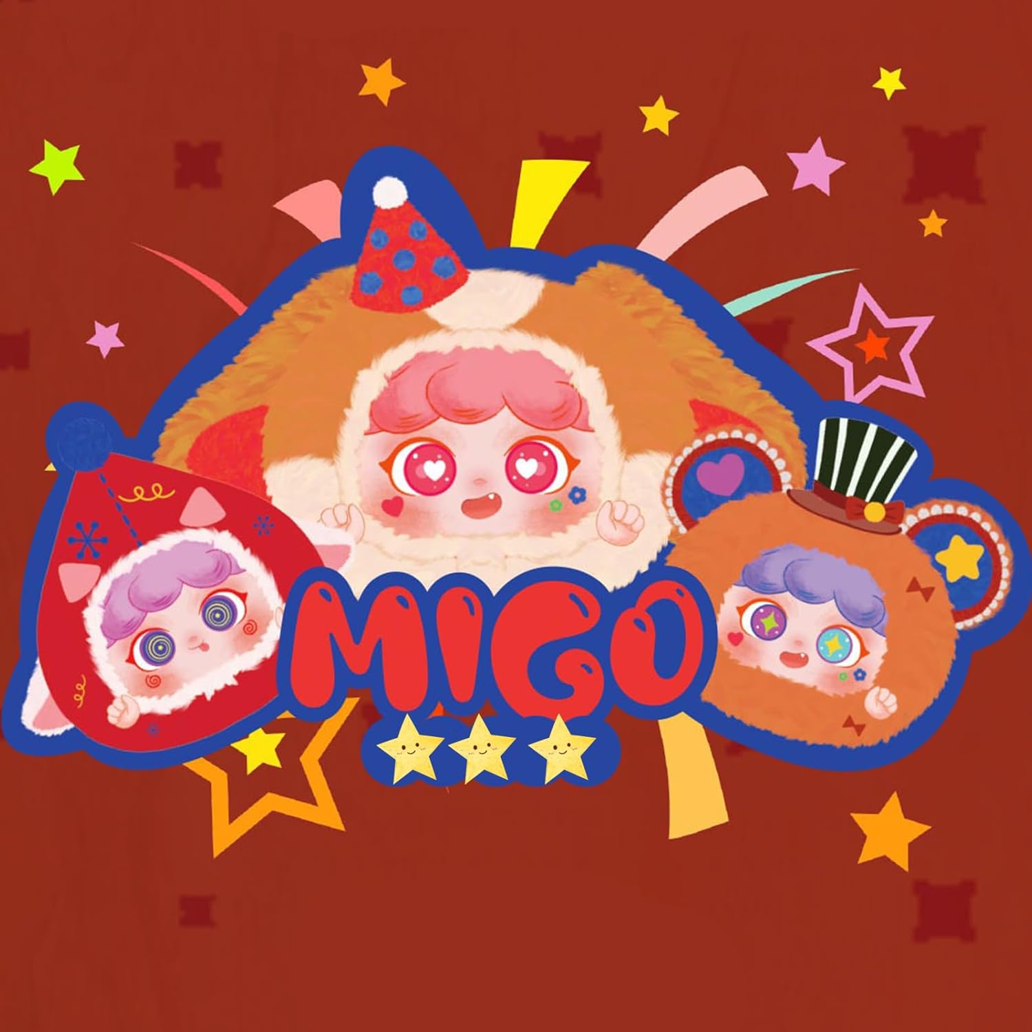 MAYYOU Plush Blind Box Doll migo Circus Series 11 Possibilities of Mysterious and Fun Plush Collectibles Birthday Gift (1 pcs)
