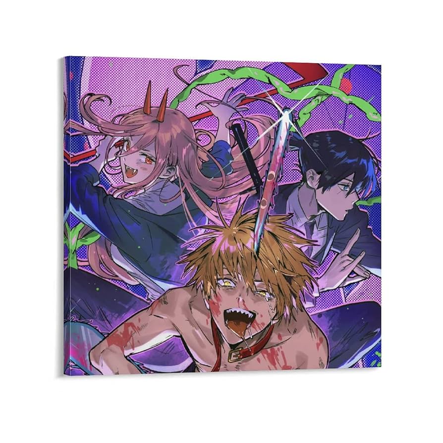 チェーンソーマン パワー 額縁 絵画 チェーンソーマン パワー