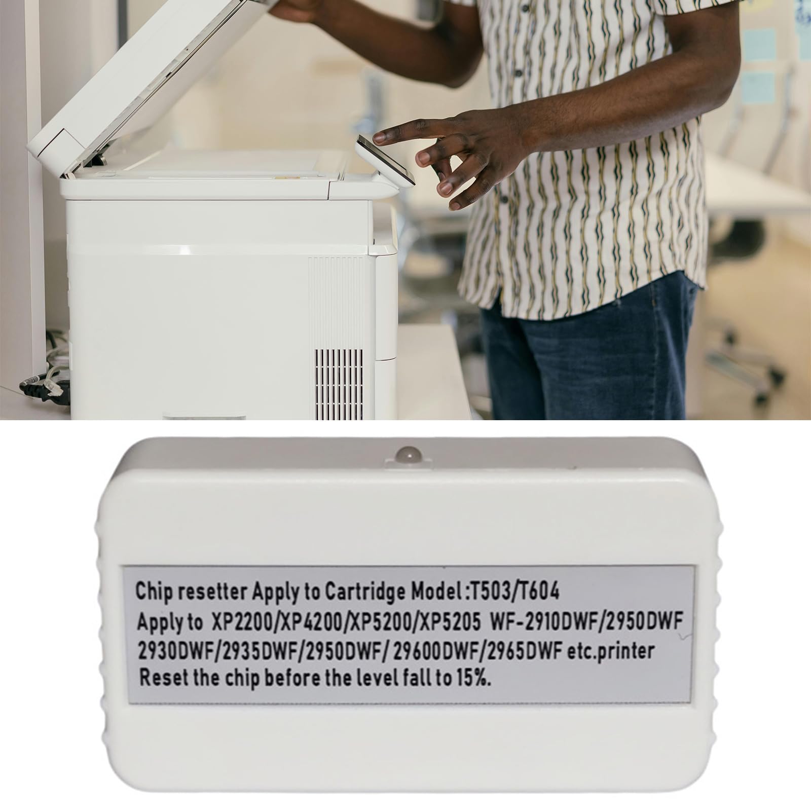 T604 T503 Imprimantes Boîte Maintenance Tanques Réinitialisation Puce Décodeurs pour Expressioni Home XP-2200 XP-2205 Imprimantes