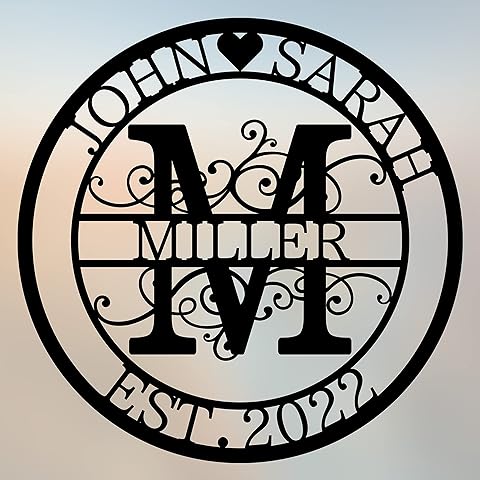 Custom Metal Sign - Personalized Name Sign - Family Sign - Outdoor Metal Wall Art H...