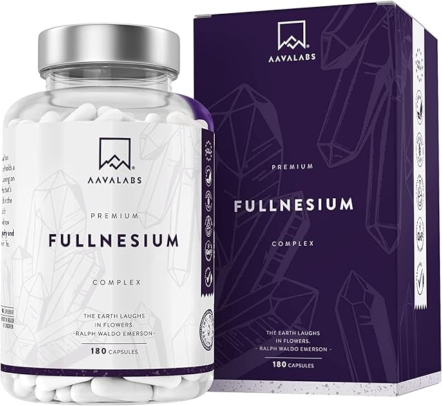 Advanced Magnesium Supplement [ 400 mg Elemental Magnesium ] - 180 Capsules - with Malate, Citrate, Magnesium Chelated Bisglycinate, Taurate & Oxide - High Potency for Energy, Muscles & Bones - Vegan