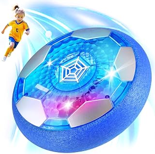 Balón Fútbol Flotant, Recargable Pelota Futbol con Luces LED, Air Power Football, Air Power Soccer, Juguete de fútbol Recargable, Regalo Niño Niña 3-12 Años, Navidad Cumpleaños Navidad