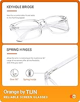 Vista 5 de TIJN - Gafas de lectura progresivas multifocales para mujeres, antiluz azul con bloqueo de luz, gafas vintage cuadradas para lectores