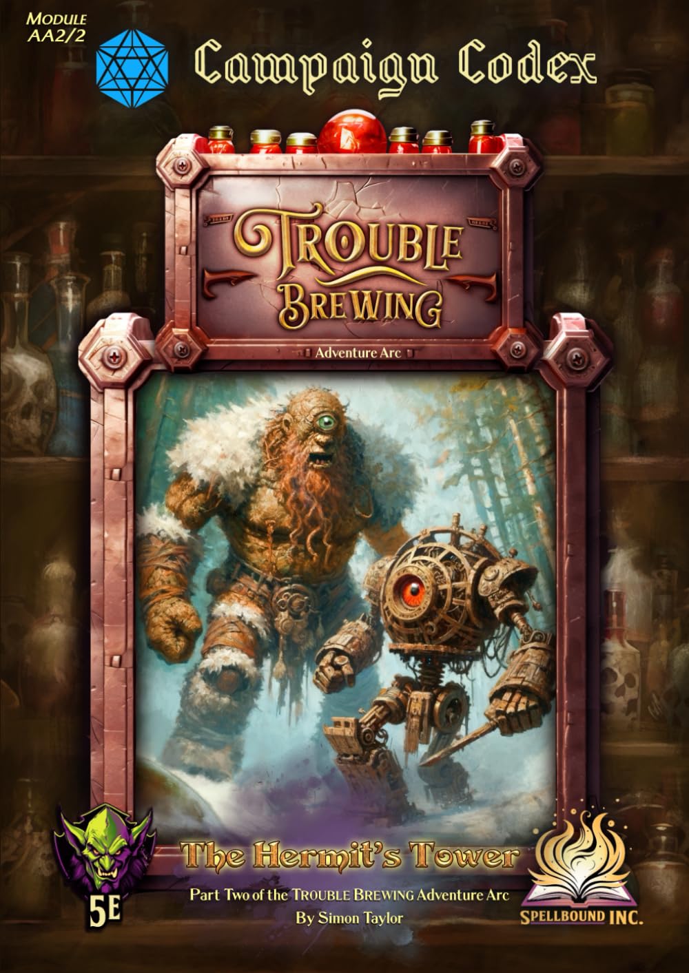 The Hermit’s Tower Adventure 5E (Trouble Brewing Adventure Arc 2): Campaign Codex Series, 5th Edition Fantasy RPG Adventure