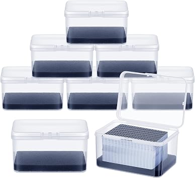 PerKoop 8 Pcs Plastic Card Case Boxes for 162 Pcs Game Cards 3 Decks of Playing Card Clear Plastic Holder Box Organizer for Travel Game, 4. 7 x 3. 3 x 2. 5 Inch, Cards Not Included