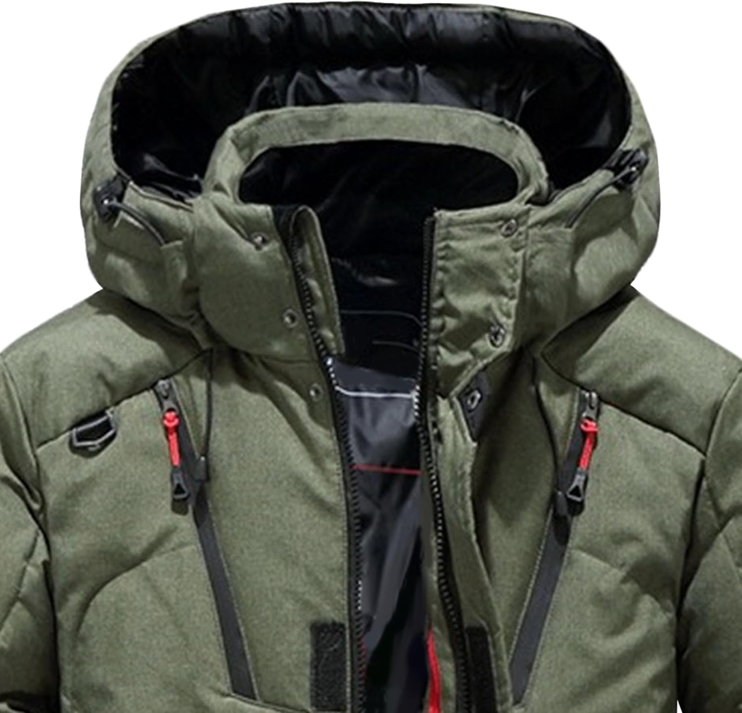Men's Ski Snow Jacket Winter Thermal Snowboard Jacket Parka Lined Thick Mountain Windbreaker Snow Coat