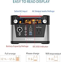 Vista 2 de Estación de energía portátil de 300 W generador solar de 280 Wh78000 mAh paquete de batería de litio CPAP generador de corriente alterna de onda