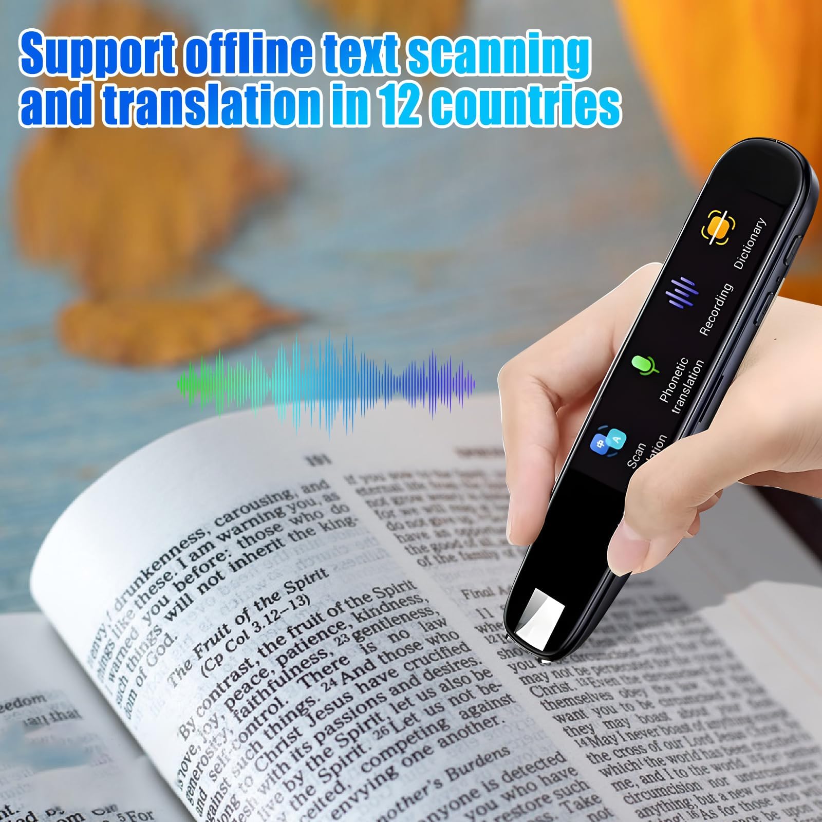 luolety Scan Translator Pen, Scan Reader Pen for Dyslexia Support 112 ...