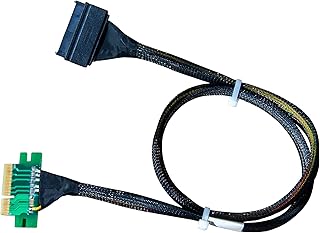 DiliVing PCI-E 3.0 X4 to U.2 SFF-8639 NvMe SSD 70CM Cable (No Additional Power Plug Required)