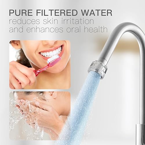 Miniatura 6 de Kit de filtro de grifo de cocina y baño, incluye 10 adaptadores, mejora el sabor y el olor, protege la piel y la salud, elimina la suciedad y el