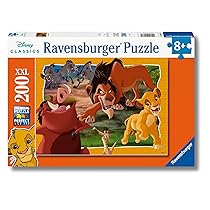 Ravensburger – Puzzle Disney Il Re Leone, | Puzzle Bambini 8 Anni | Puzzle 200 Pezzi Bambini Da Pavimento 49x36cm | Giochi Bambino 8 Anni | Regalo Bambina 8 Anni E Bambino | Disney Plus
