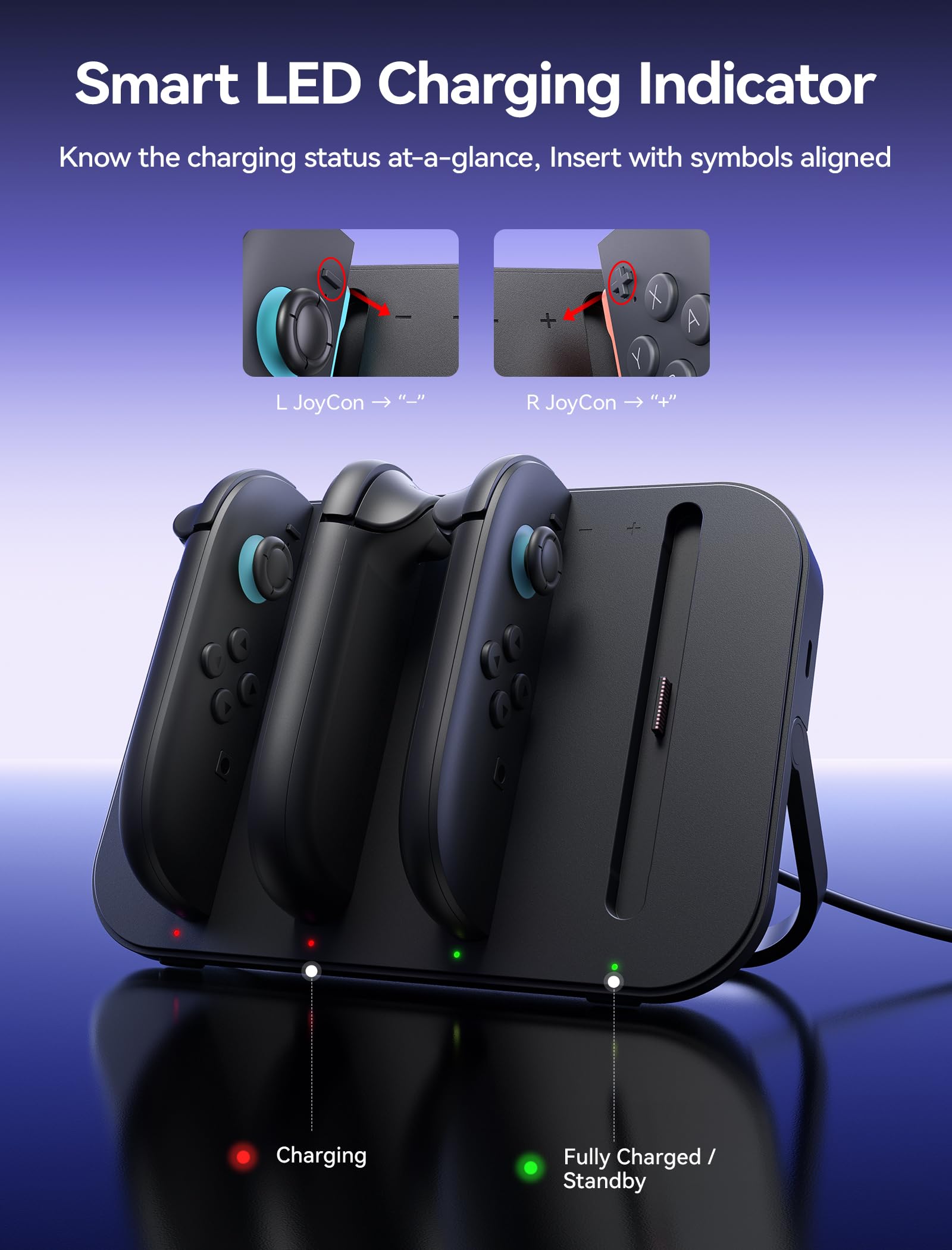 Amazon.com: JSAUX Controller Charger for Nintendo Switch 2 Joycon