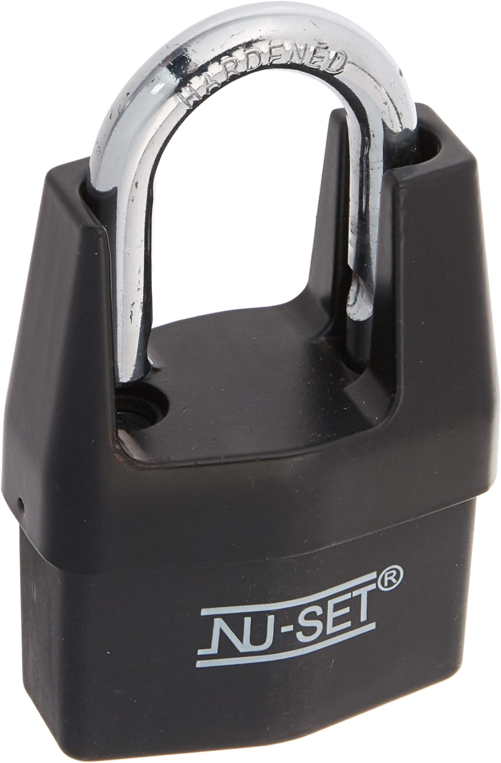 4 Packs of NuSet NuSet Same Keyed 2-1/2" 64mm High Security Padlock, Shrouded Shackle, Laminated Steel