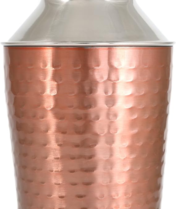 Cook Pro Inc. 3Piece 27 oz Stainless Steel Cocktail Mixer, Copper