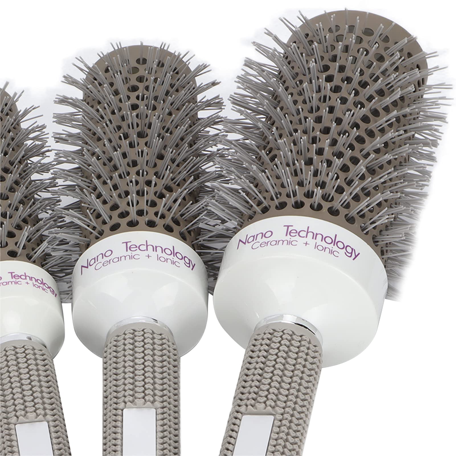 Set di 5 Spazzole Tonde, Pettine a Conduzione di Calore, Set di Strumenti per Parrucchieri per Arricciare L'asciugatura con il Phon, Spazzola Professionale per lo Styling dei Capelli, Set di Strumenti