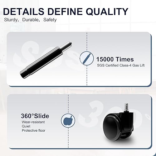 Miniatura 7 de Misolant Silla de dibujo, silla de oficina alta sin brazos con anillo para reposapiés para escritorio de pie, pequeña silla ejecutiva de piel