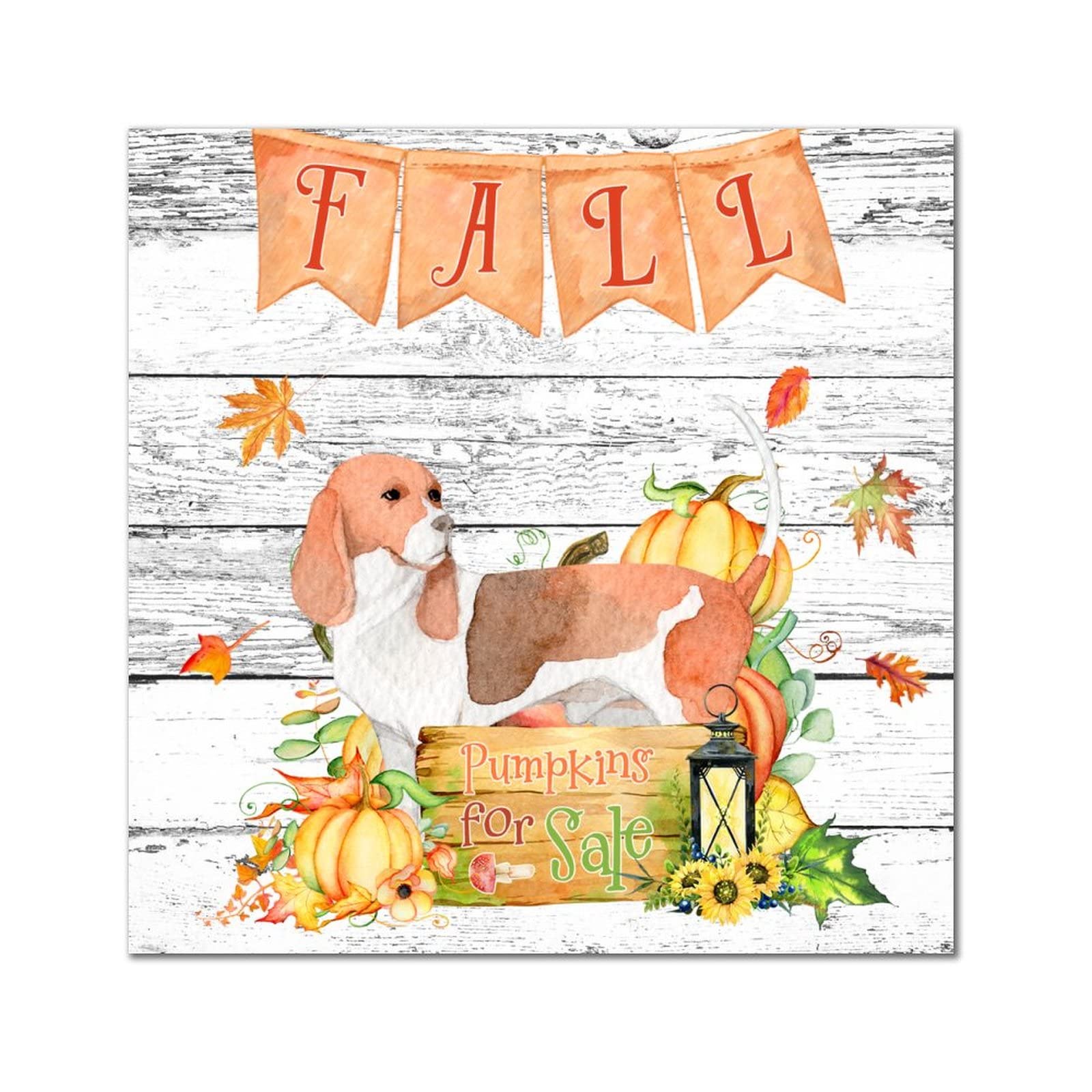 Décoration de ferme pour la maison avec plaque murale en bois automne