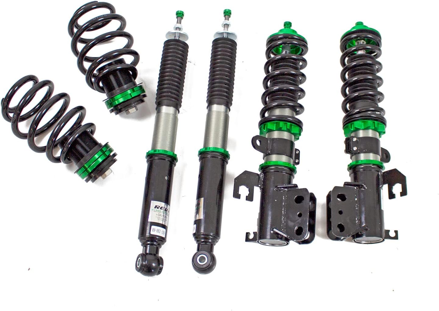 Rev9 R9-HS2-139_1 Hyper-Street II Coilover Suspension Lowering Kit, Mono-Tube Shock w/ 32 Click Rebound Setting, Full Length Adjustable, compatible with Nissan Versa (N17X) 2012-19