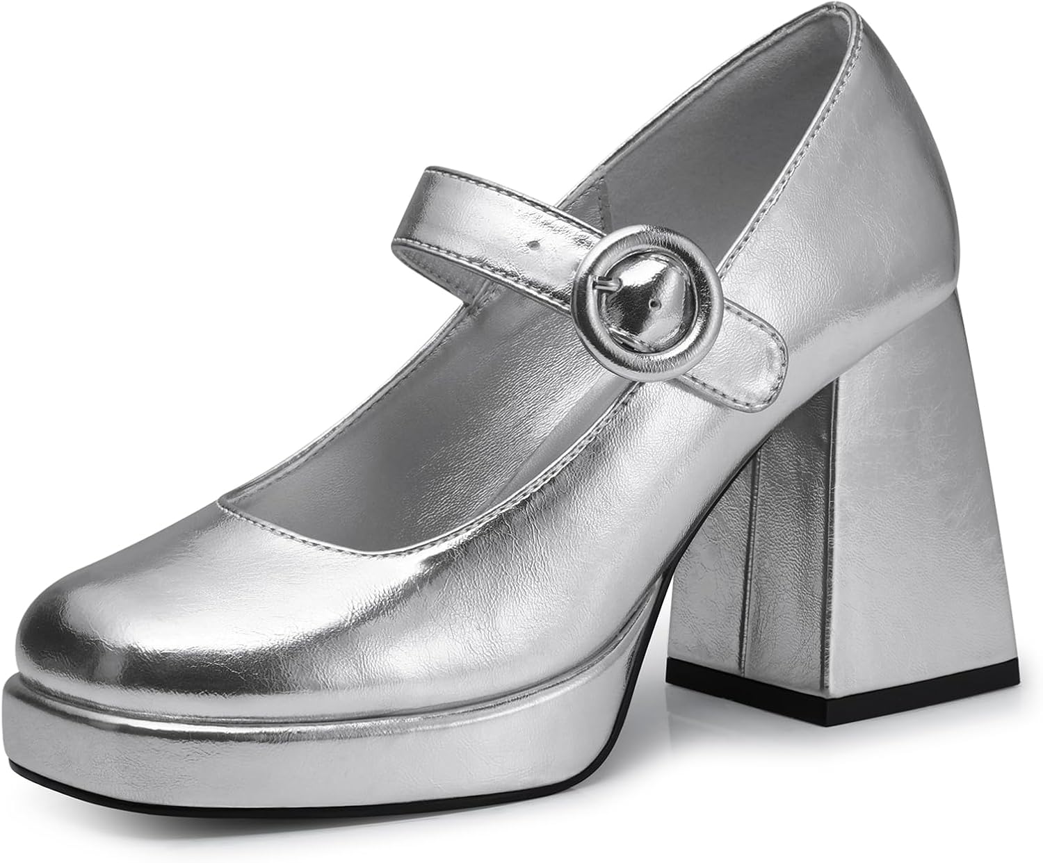 CELLENZ Women Mary Jane Shoes: Comfortable Closed Toe Chunky Heels, 2026 Trendy Dress Shoes Prom Formal Graduation Platform Pumps Size 6-11