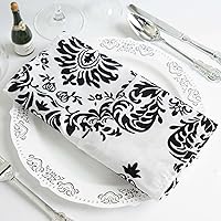 Vista 41 de Efavormart Juego de 25 Servilletas de Tela, Servilletas de Cena Blancas Sin Costuras de 20x20 Pulgadas, Servilletas de Mesa de Lino Lavables