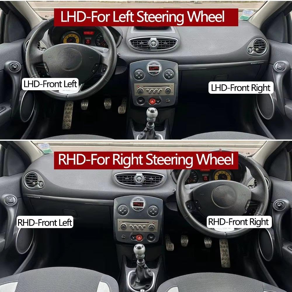 Parti Automobili Gruppo Maniglia Porta Interna Auto Per Renault Clio | Passeggero Conducente Anteriore Sinistro Destro Anno 2005-2009(RHD-Front Right)