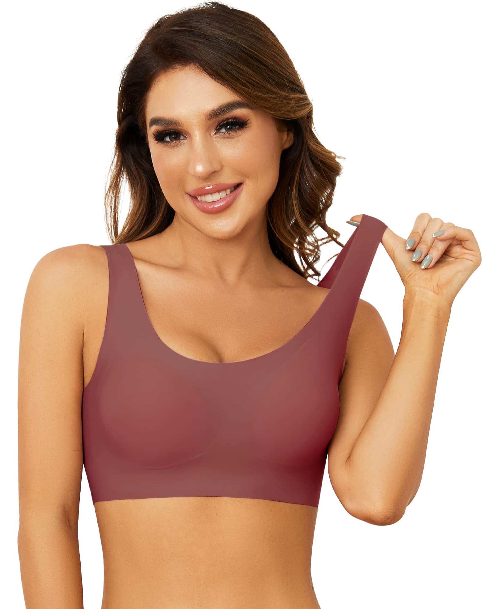 Chicprebra Comfort Bra Seamless Bras Wireless Bra for Women Full