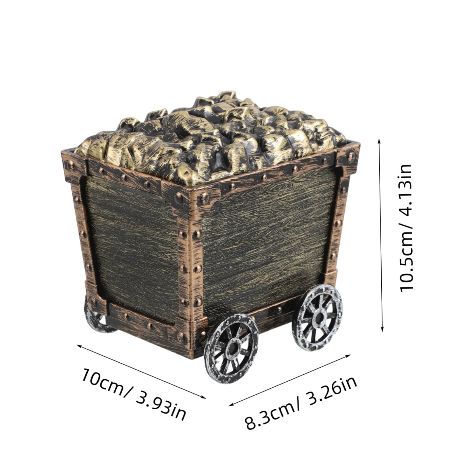 Wakauto Unique Treasure Chest Mining Cart for Hands Learning Holiday Decor and Skill Enhancement Multi Functional Treasure Box for Boys