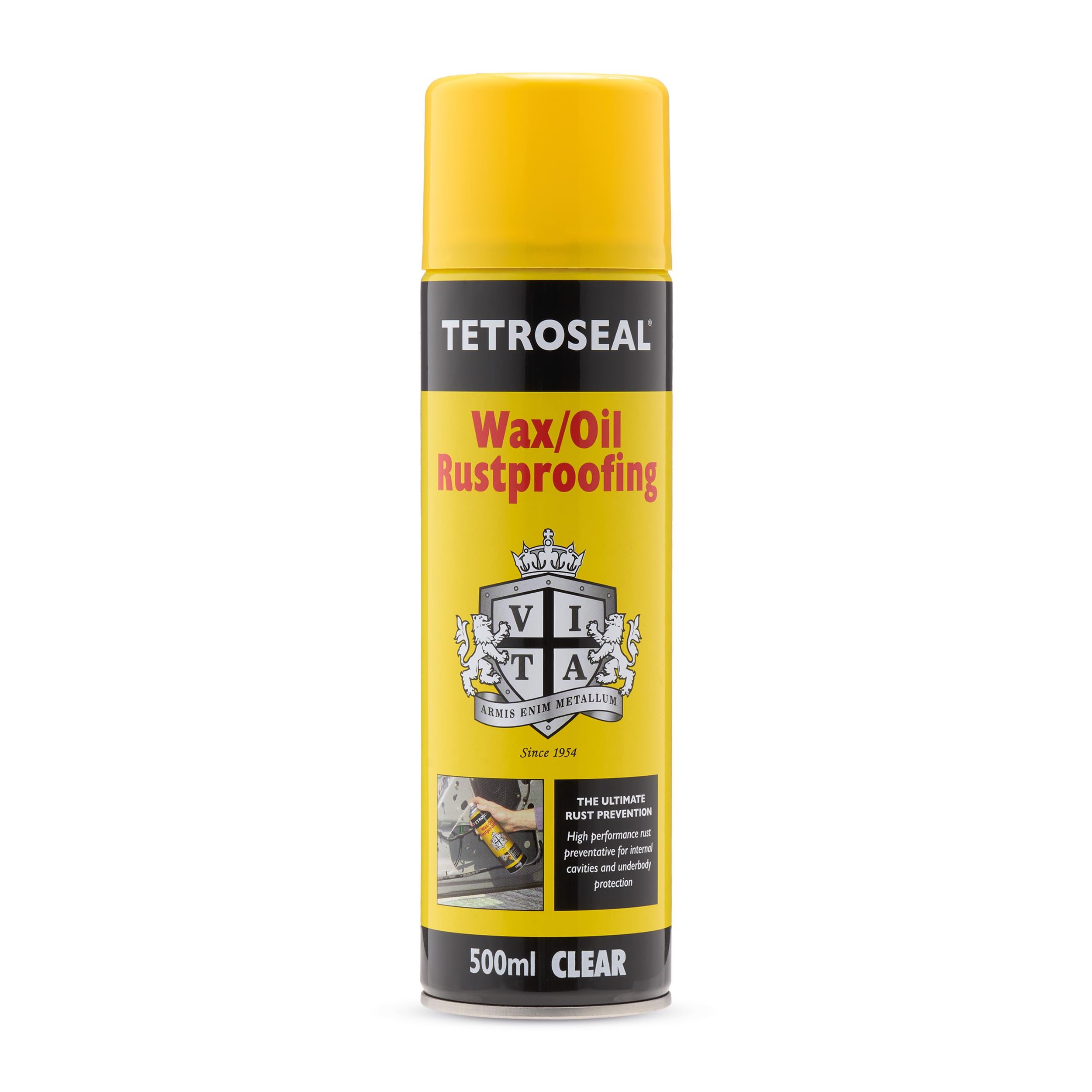5x Tetroseal Clear Wax Oil Rust Proofing 500ml