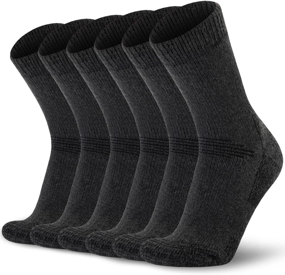 Mens Merino Wool Hiking Cushioning Socks For Outdoor Wool-Socks-For-Mens 3 Pack