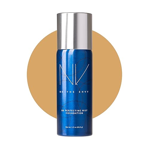 NV BB Perfecting Mist Foundation - Maquillaje profesional con aerógrafo con polipéptidos de células madre a base de plantas, vitaminas A, D, E y