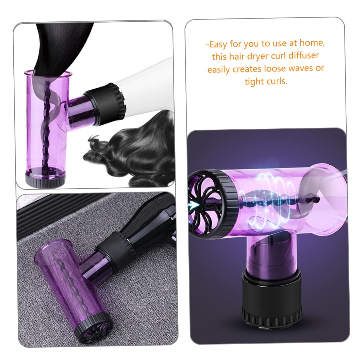 VICASKY 3 Stück Haartrockner Diffusor Aufsatz für Lockenstyling Installieren Kompatibel mit Meisten Haartrocknern Langlebig für Voluminöse Frisuren