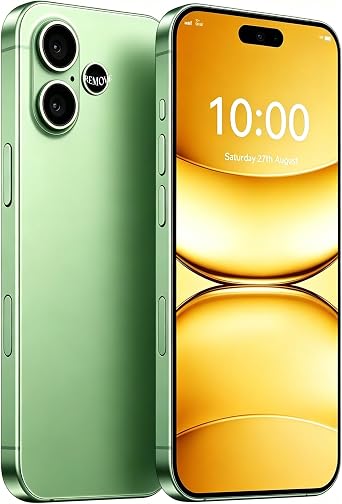 A16 Plus Unlocked Android 14 Smartphone 6.8" HD+ 120Hz Display | 8GB+256GB Storage,6800mAh Long Lasting Battery,Snapdragon 8 Gen3,Global 5G Dual SIM,Face & Fingerprint Unlock,GPS- Green