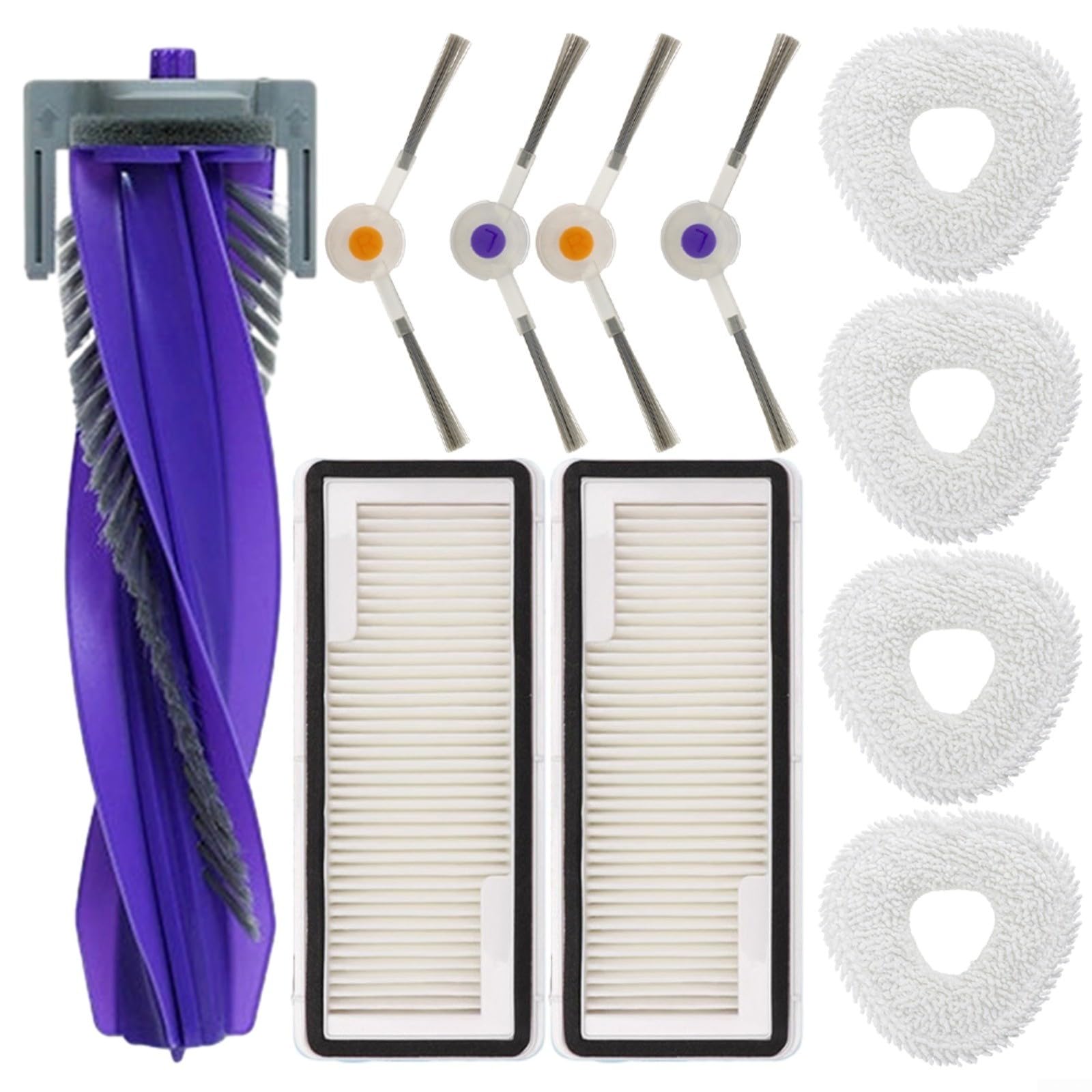 URPIZY Vervangende onderdelen voor Narwal voor Freo X Ultra/voor Narwal J4/J4 Lite - Zijborstel, Filter, Mop Pad