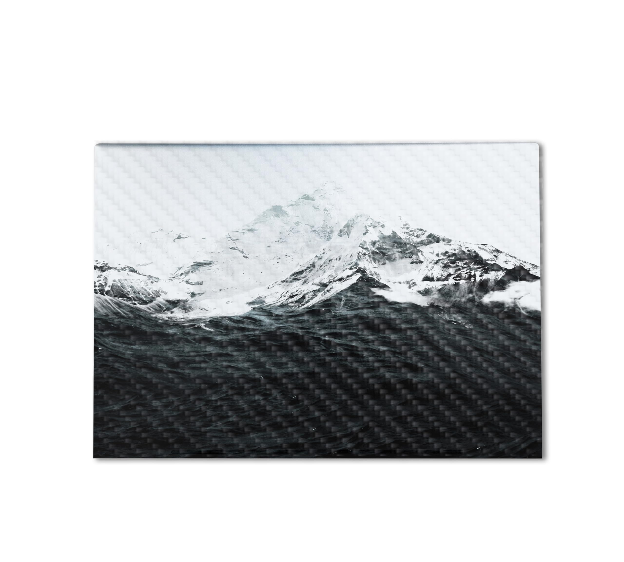 Carbon Fiber Gaming Skin Compatible with HP Envy x360 16” (2023) - Mountain Waves - Premium 3M Vinyl Protective Wrap Decal Cover - Easy to Apply | Crafted in The USA by MightySkins
