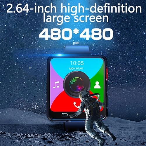Miniatura 2 de Reloj inteligente 4G con ranura para tarjeta SIM, reloj inteligente GPS de pantalla grande de 2.64 pulgadas para hombres, 4 GB+128 GB, reloj Android