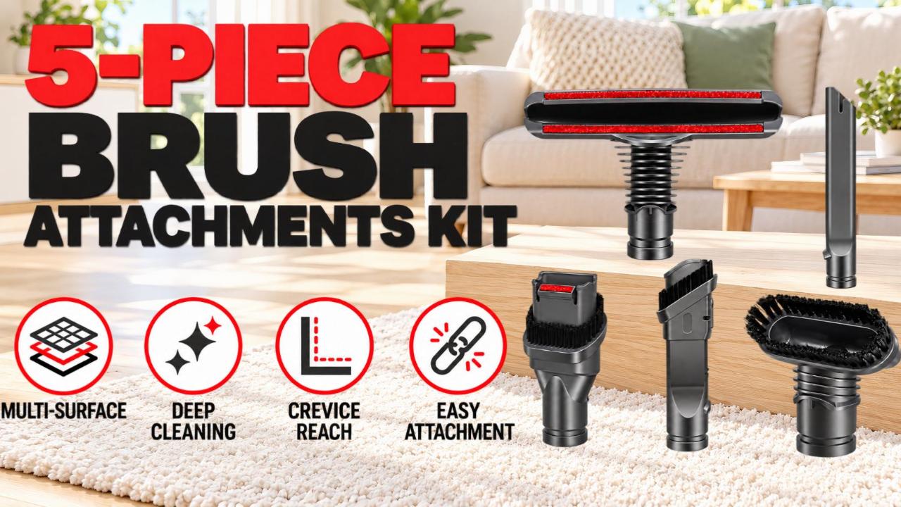 Amazon.com - V6 Brush Vacuum Attachment Compatible with Dyson