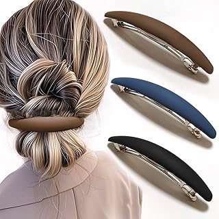Large Hair Barrette Matte 4 Inch No Slip Not Easy to Break French Hair