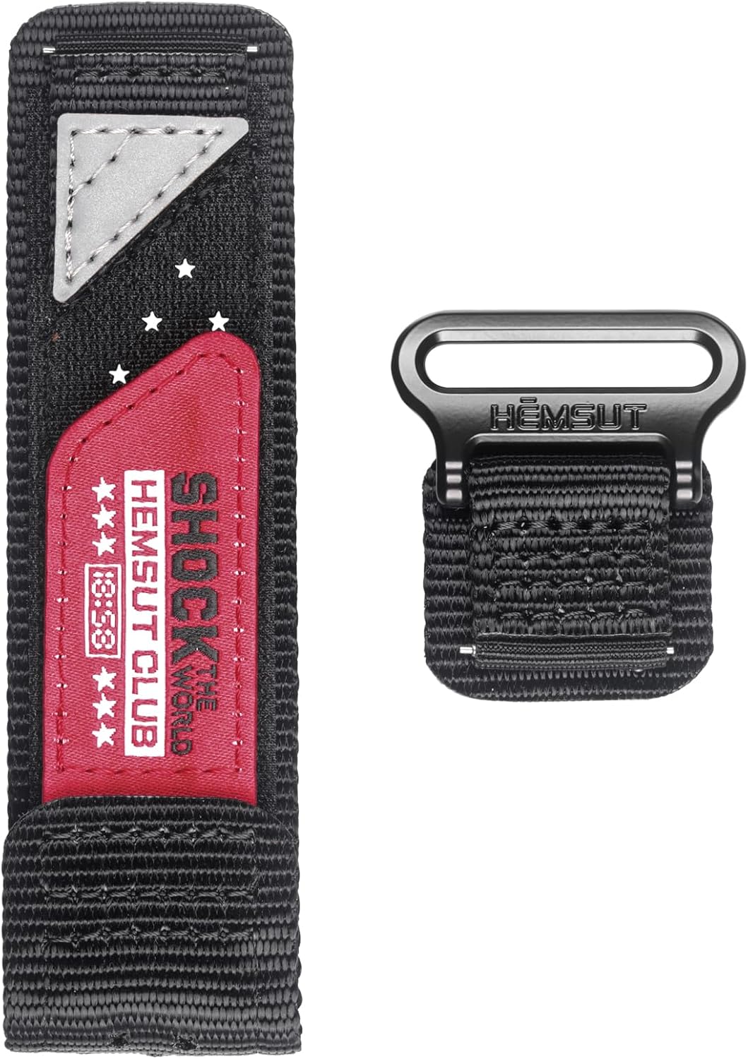 24mm Quick Release Watch Band for Ticwatch Pro 5 / Venu x1 / Suunto D5 / Suunto 9 / Coros APEX 4 46mm（not 42mm）, Hook and Loop Super Rugged Nylon Sports Strap