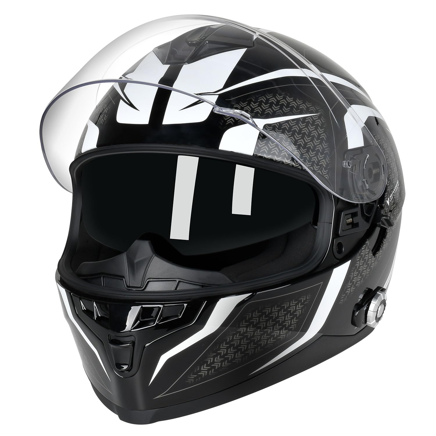 FreedConn BM12 Full Face Motorcycle Helmet Bluetooth 5.0