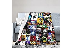 Broadway Musical Collage: The Ultimate Snuggle Blanket for Theatre Lovers