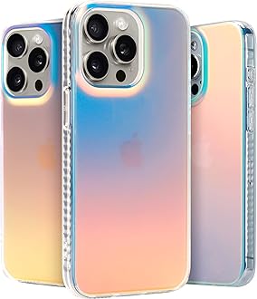 LONLI Hue - iPhone 15 Pro Case - Iridescent [3 Meter Drop Protection] - Shockproof Cover, Color Changing Effect Phone Case | Cute and Unique for Women, Girls and Men (2023)