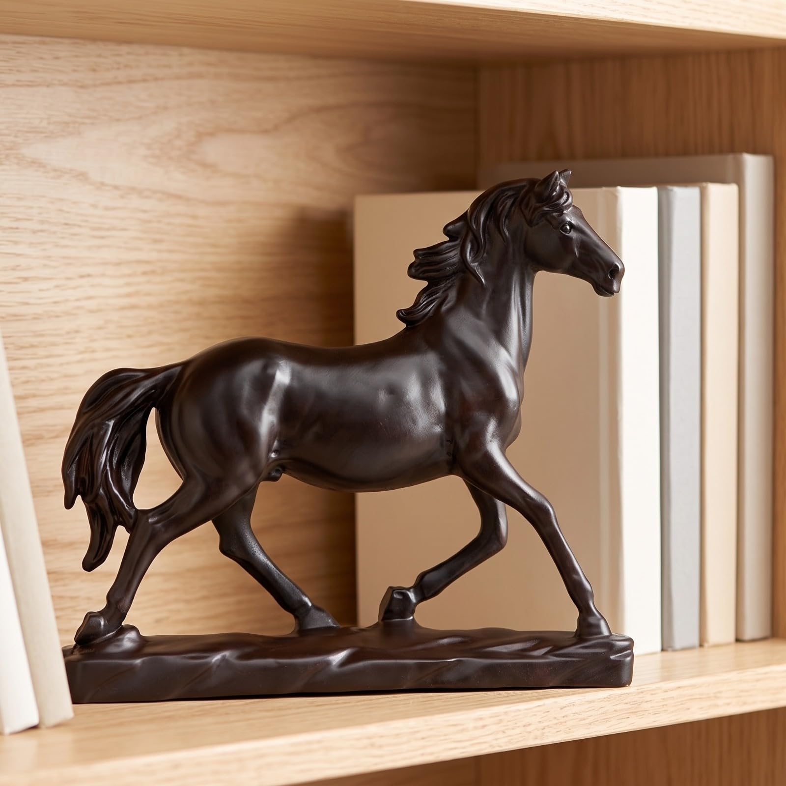 Colcolo Statuetta di per Soggiorno | Finitura Scura brillante, Scultura di, Tradizionale, ngresso, 40 Cm