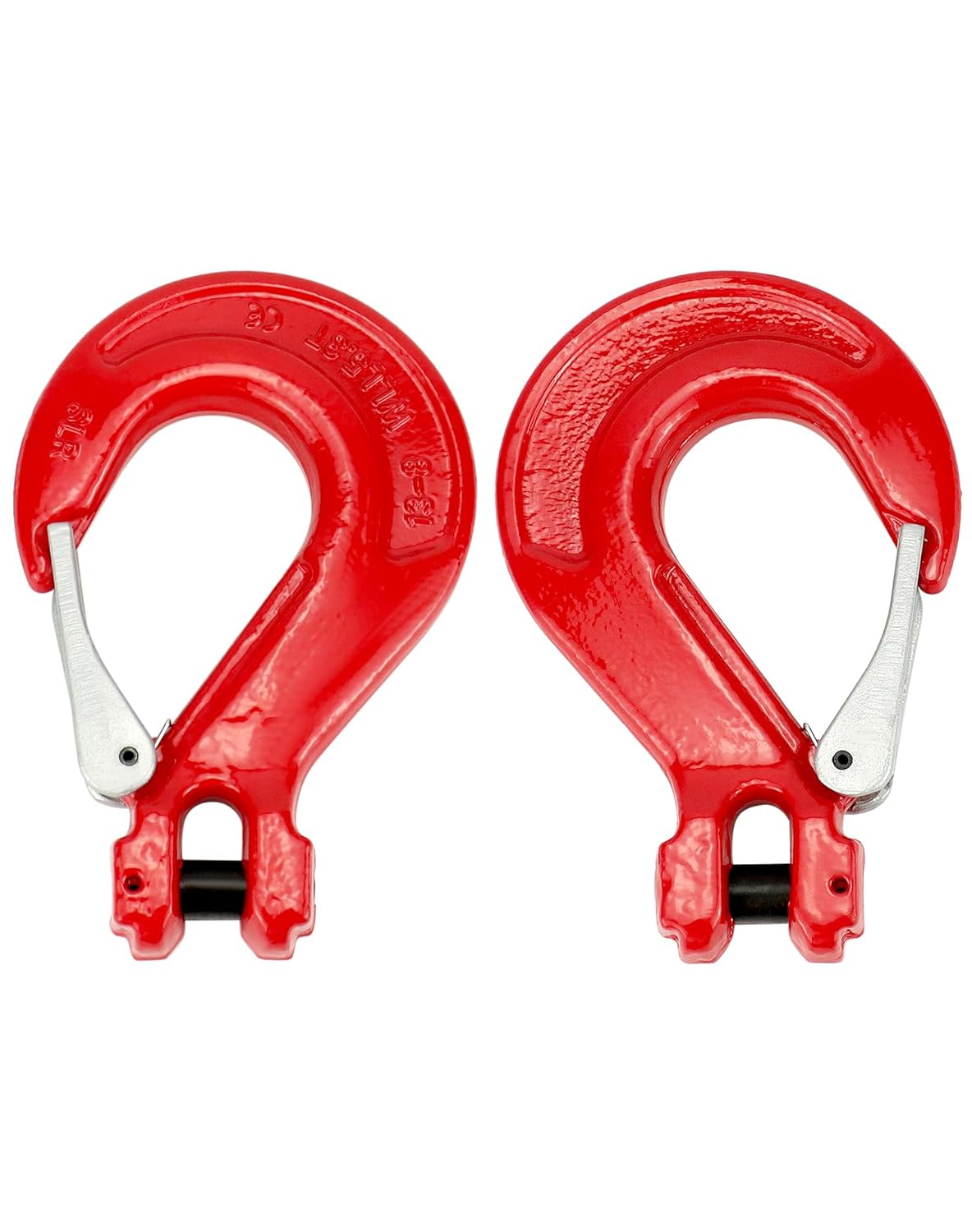 QWORK Clevis Slip Hook with Latch, 1 Pack, 1/2", 11600 lbs Load Limit, Grade 80 Drop Forged Alloy Steel - Image 4