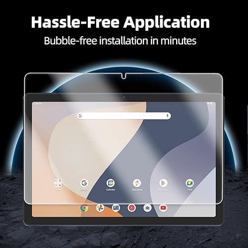 Miniatura 4 de 3 Pack Onn - Protector de pantalla para tablet de 10.1 pulgadas 2024, protector de pantalla de vidrio templado de 10.1" para tablet Onn de 10.1