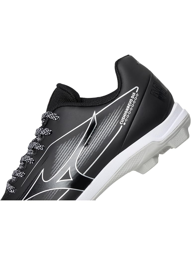 Black Mizuno Cushionrevo Diamond Jr (Little Kid/Big Kid)