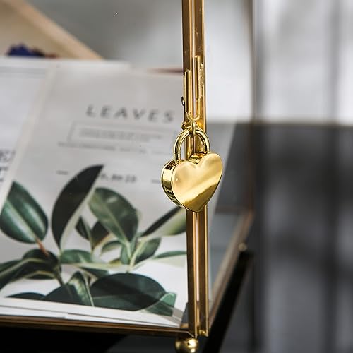 Miniatura 9 de Vellon Caja de tarjeta de regalo de boda transparente con cerradura, caja de cristal dorado de seguridad mejorada para boleta, donación,