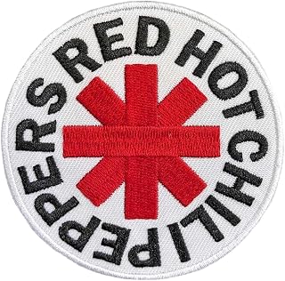 RED HOT CHILI PEPPERS・レッド ホット チリ ペッパーズ・ASTERISK・WHITE・刺繍パッチ・ワッペン