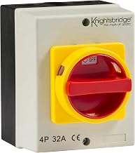Knightsbridge IN0026 IP65 32A Rotary Isolator 4P AC (230V-415V), Cream