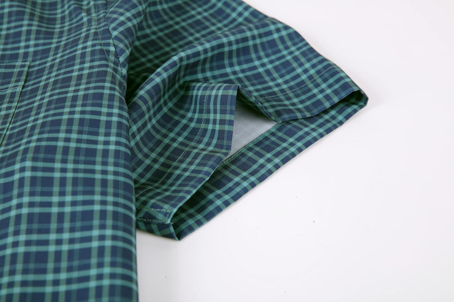 Alex Vando Mens Button Down Shirts Wrinkle Free 4-Way Stretch Short Sleeve Business Casual Shirt - Image 5