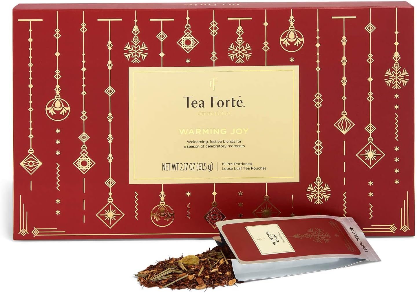 Tea Forté WARMING JOY Single Steeps Loose Leaf Tea Sampler, Assorted